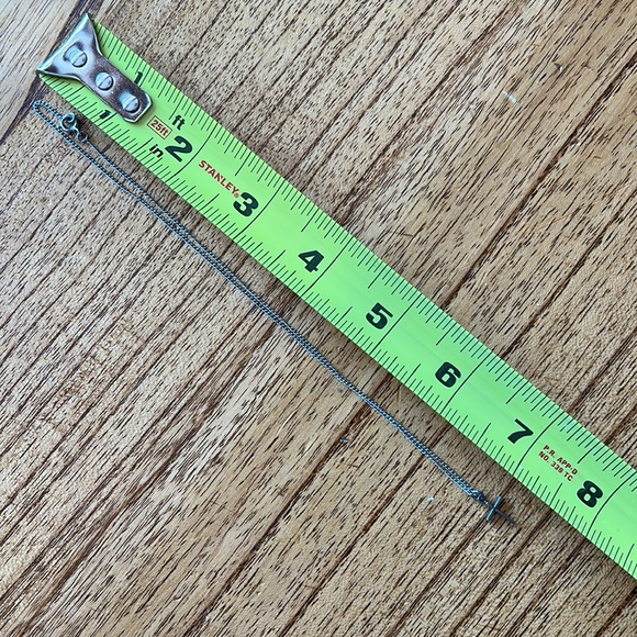 Dainty silver cross and necklace- marked Sterling - Picture 3 of 10